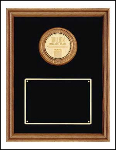 Black Plaque with Disc (10"x13")